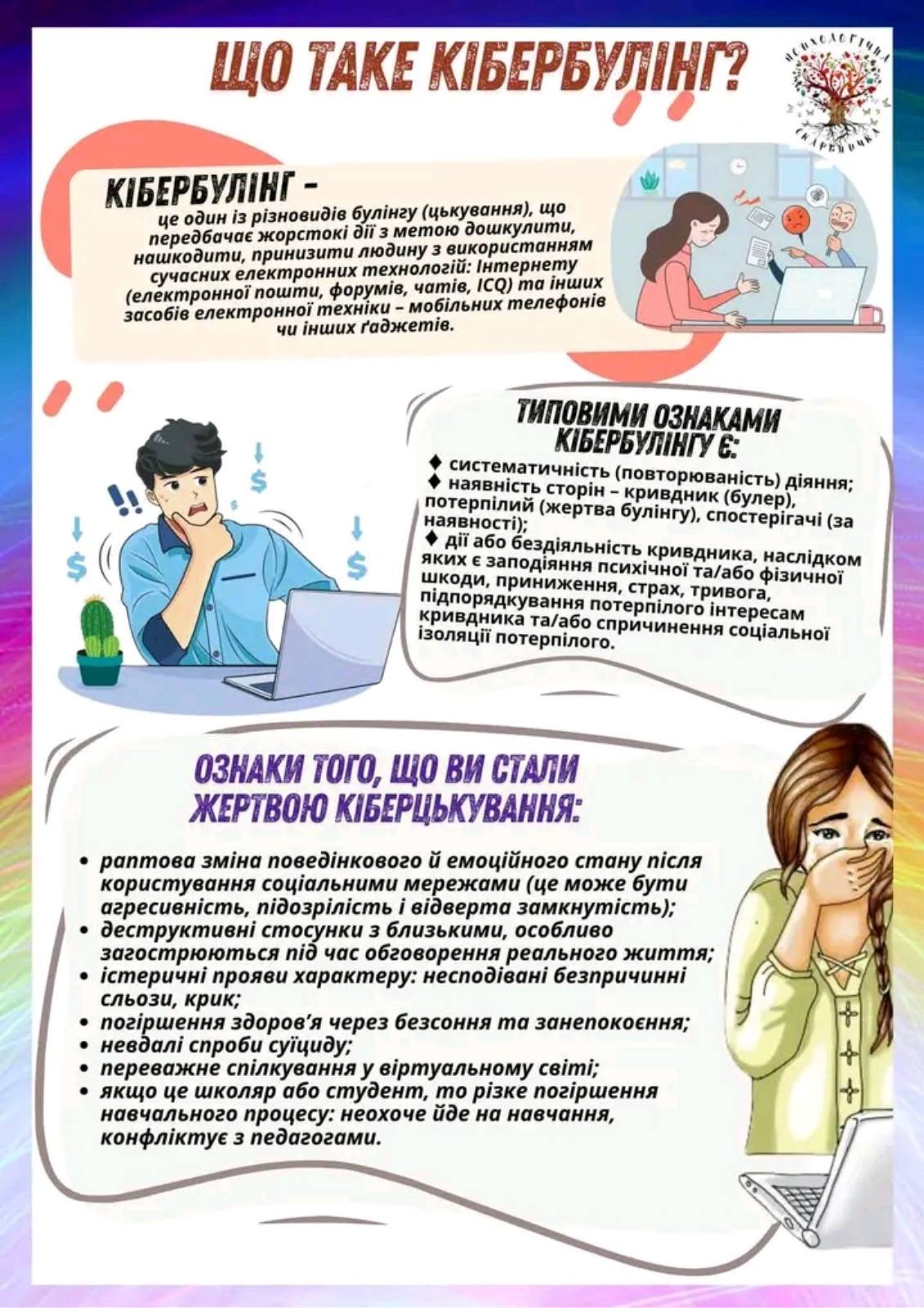 Кібербулінг: що це, яким він буває та як від нього захистити свою дитину?